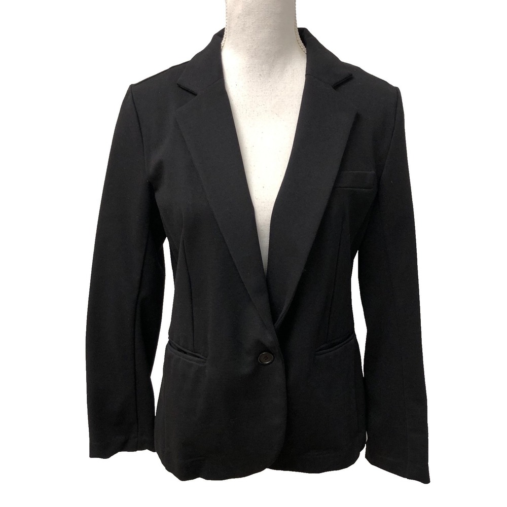 Liverpool Blazer Jacket Womens Small Black Classic Business‎ Career Teacher